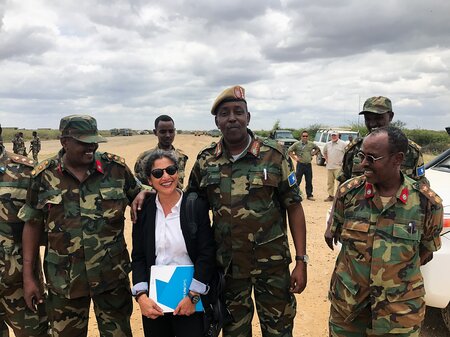 The woman on the frontline