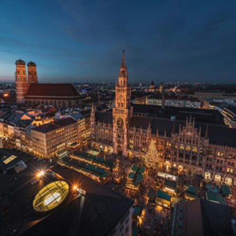 Munich at night.