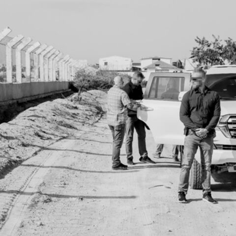 FRF bodyguards with Land Cruiser.